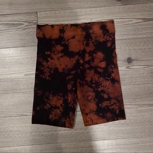 Hand Bleached Bike Shorts